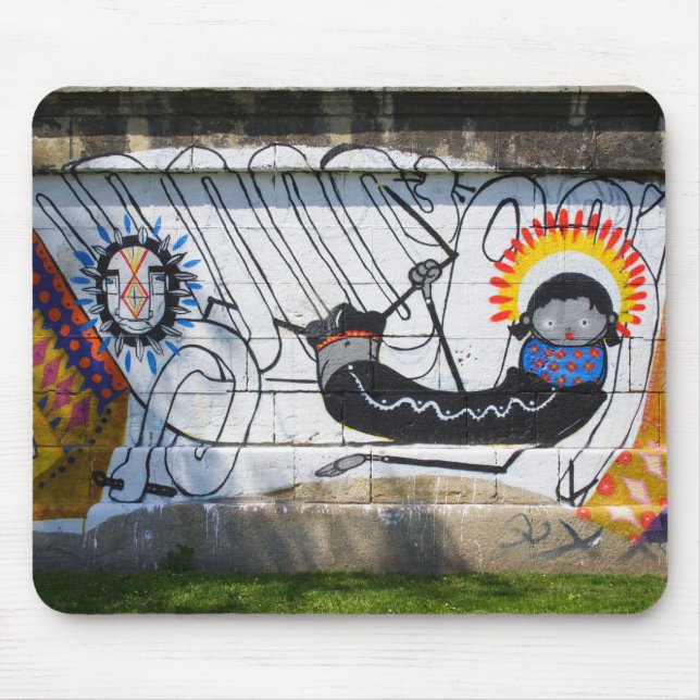 Worm Girl Mouse Mat (Front)