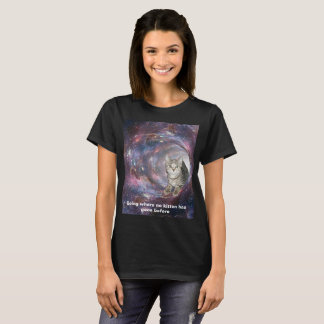 Worm Hole A Space Kitten Tee Shirt