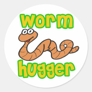 Worm Hugger Classic Round Sticker