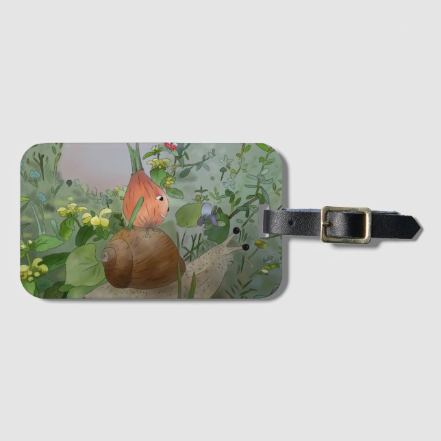 worm luggage tag (Front Horizontal)