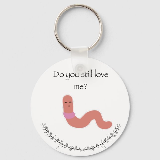 Worm Meme Key Ring (Front)