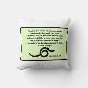 Worm Salem Witch Cushion