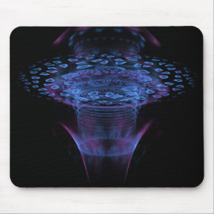 Wormhole Abstract Fractal Design Mouse Mat