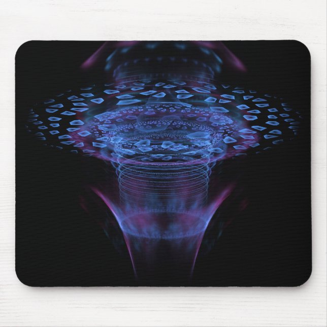 Wormhole Abstract Fractal Design Mouse Mat (Front)