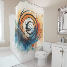 Wormhole in Time ink and watercolor