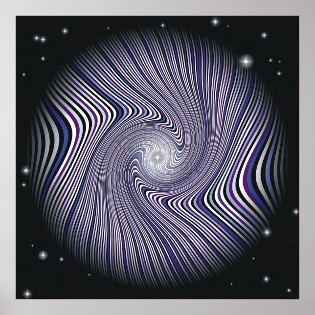 Wormhole Trip Optical Illusion Poster (Front)
