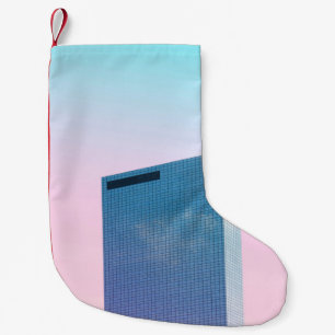 WORMS EYE VIEW OF BUILDING SMALL CHRISTMAS STOCKING