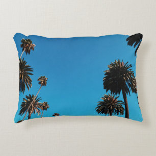 Worm's eye view of trees decorative cushion