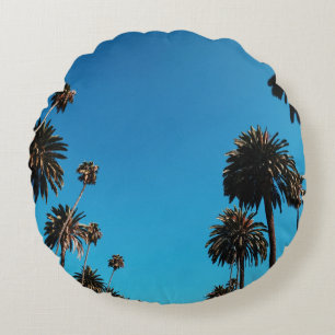 Worm's eye view of trees round cushion