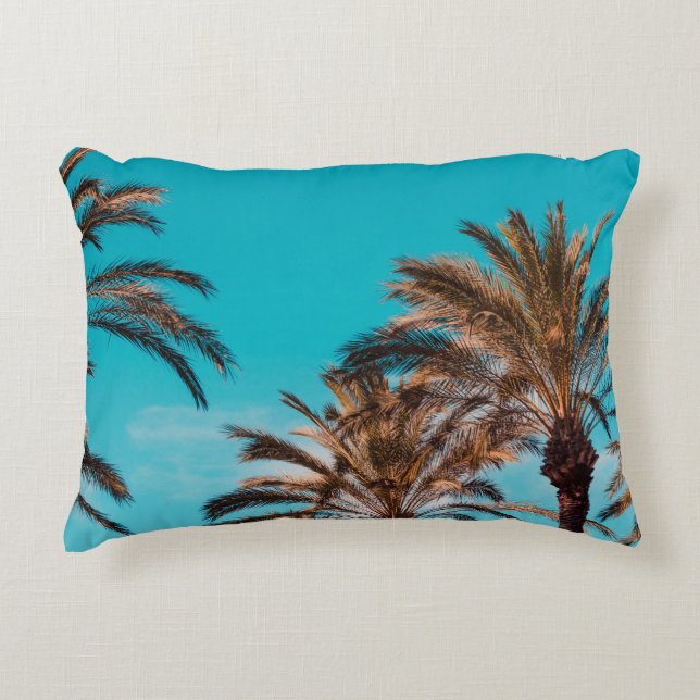 WORM'S EYE VIEW PHOTOGRAPHY OF BROWN TREES DECORATIVE CUSHION (Front)