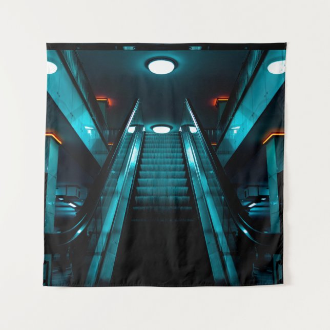 WORM'S EYE VIEW PHOTOGRAPHY OF GRAY BUILDING UNDER TAPESTRY (Front)