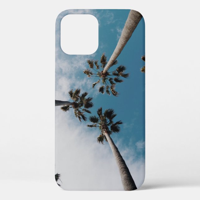 Worms eyeview photography of coconut trees Case-Mate iPhone case (Back)