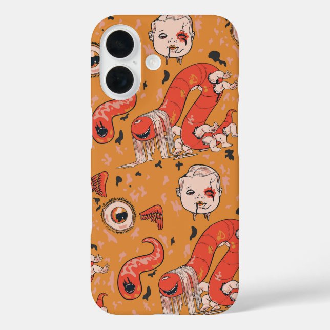 Wormspawn Nightmare Horror Creepycore  Case-Mate iPhone Case (Back)