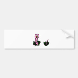 wormy bumper sticker