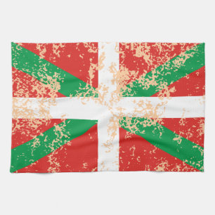 Worn away Ikurriña Tea Towel