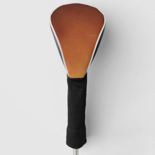 Worn Brown Leather Look Golf Head Cover