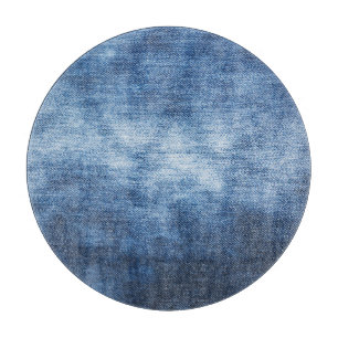 Worn denim fabric, textured background. cutting board