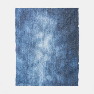 Worn denim fabric, textured background. fleece blanket