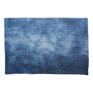 Worn denim fabric, textured background. pillowcase