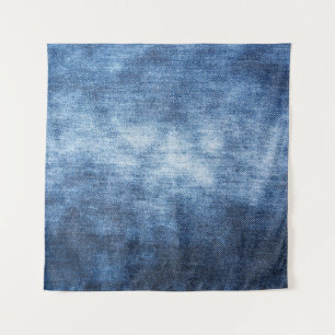 Worn denim fabric, textured background. tapestry
