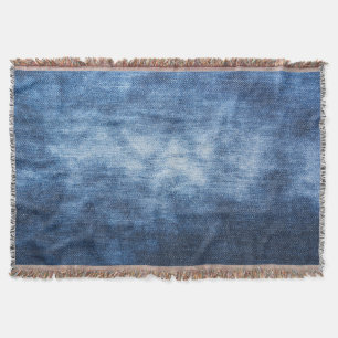 Worn denim fabric, textured background. throw blanket