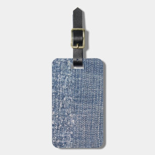 Worn Denim Jeans-Look Luggage Tag
