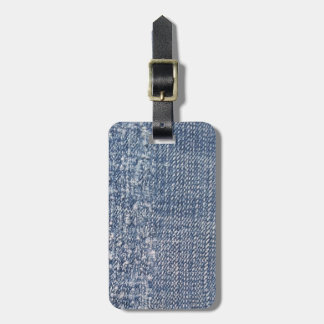 Worn Denim Jeans-Look Luggage Tag