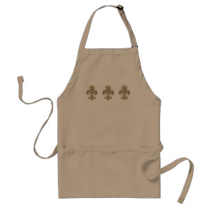 Worn Fleur De Lis Standard Apron