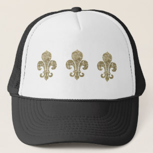 Worn Fleur De Lis Trucker Hat
