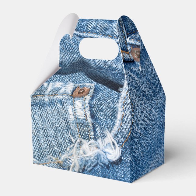 Worn Jeans Favour Box (Front Side)