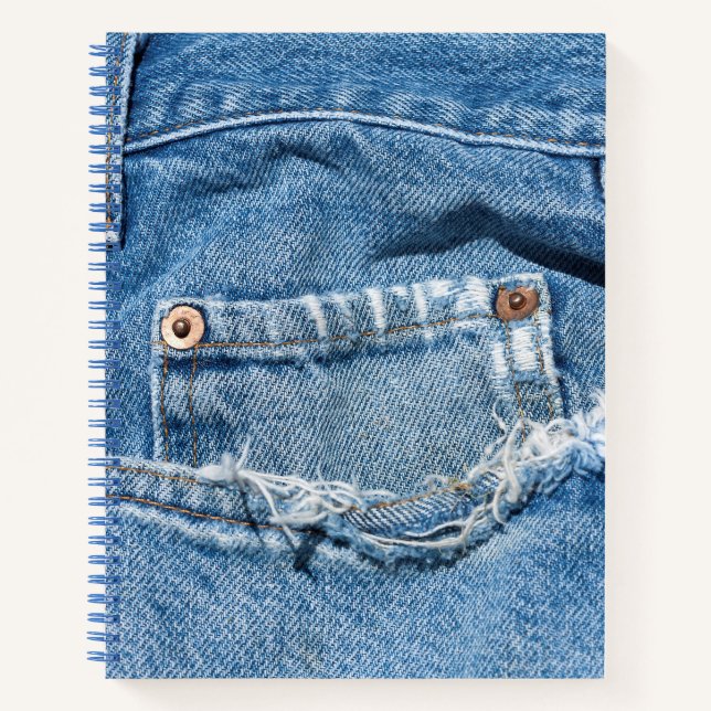 Worn Jeans  Notebook (Front)