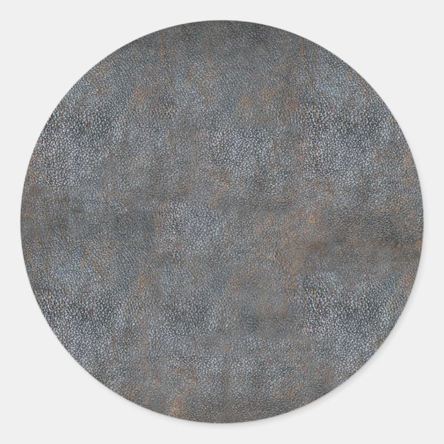 Worn Leather Antique Book Classic Round Sticker (Front)