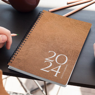 Worn Leather Image Personal 202x Weekly Planner