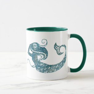 Worn Mermaid Mug