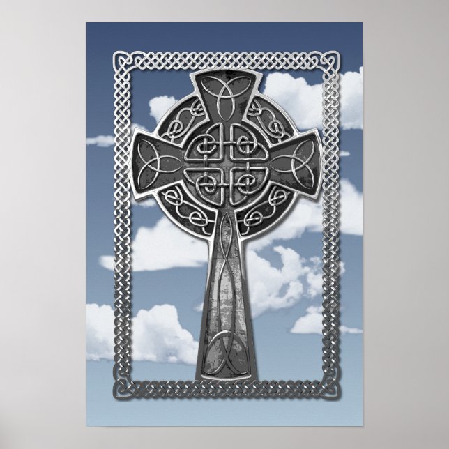 Worn Metal Cross Poster (Front)