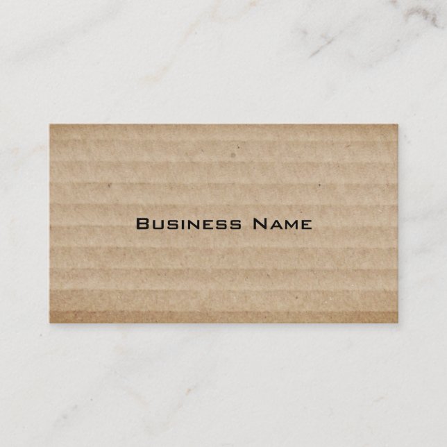 Worn Old Look Cardboard Box Business Card (Front)