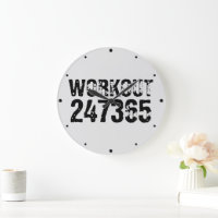 Worn out and scratched text Workout 247365 black