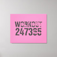 Worn out and scratched text Workout 247365 pink