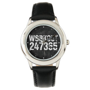 Worn out and scratched text Workout 247365 vintage Watch