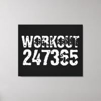 Worn out and scratched text Workout 247365 white