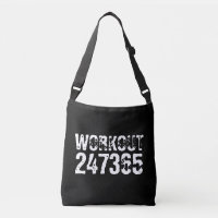 Worn out and scratched text Workout 247365 white