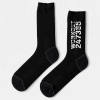 Worn out and scratched text Workout 247365 white