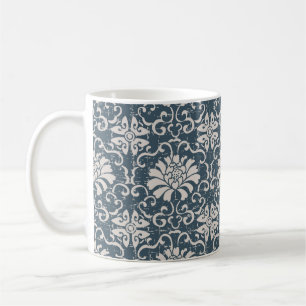 Worn out antique seamless background botanic spira coffee mug