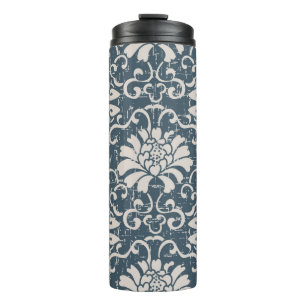 Worn out antique seamless background botanic spira thermal tumbler