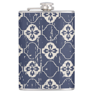 Worn Out Flowers: Vintage Seamless Hip Flask