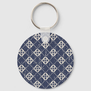 Worn Out Flowers: Vintage Seamless Key Ring