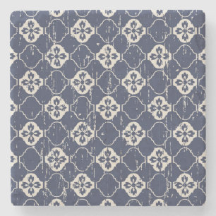 Worn Out Flowers: Vintage Seamless Stone Coaster