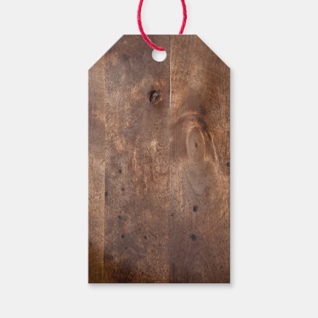 Worn pine board gift tags (Front)
