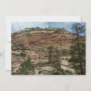 Worn Rock Walls in Zion National Park Card