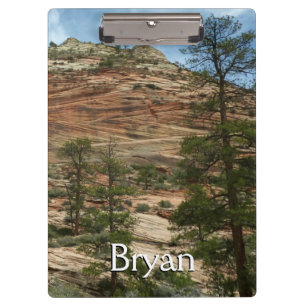 Worn Rock Walls in Zion National Park Clipboard